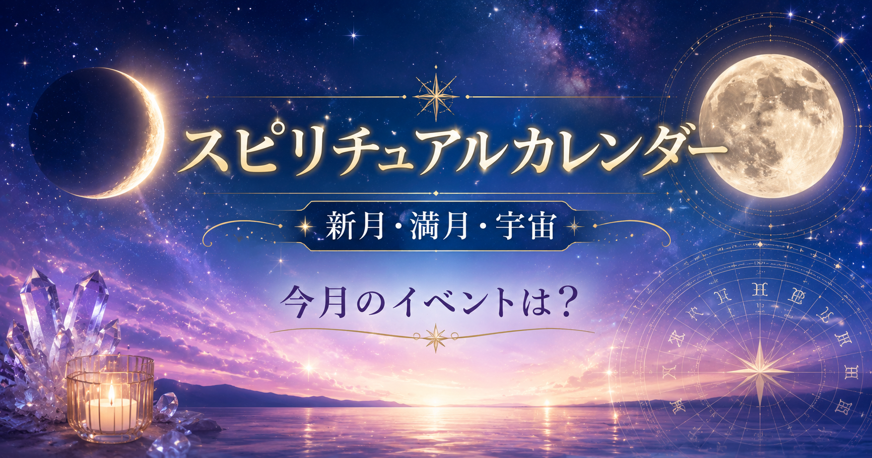 スピリチュアルカレンダー｜新月・満月・宇宙イベントを月別にまとめました