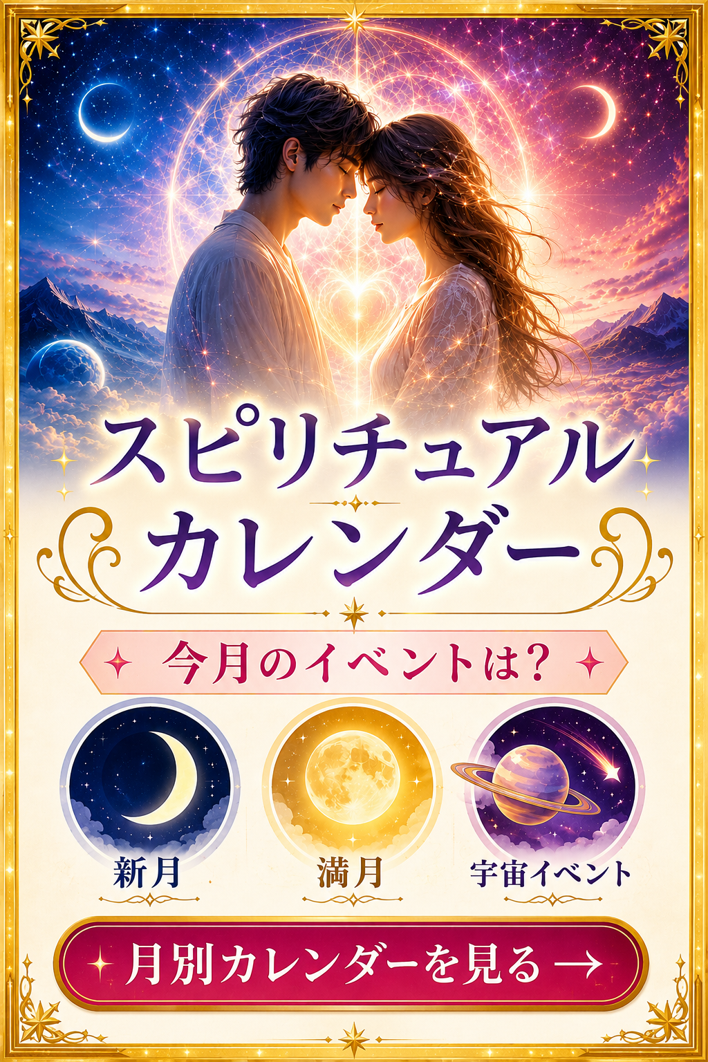 スピリチュアルカレンダー｜今月のスピリチュアルイベントは？